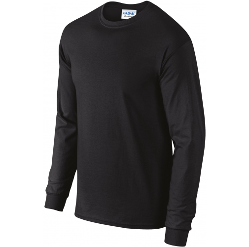 black Camiseta Ultra Cotton™ manga larga