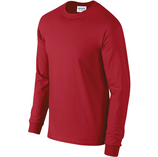 cardinal red Camiseta Ultra Cotton™ manga larga