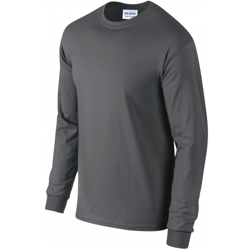 charcoal Camiseta Ultra Cotton™ manga larga