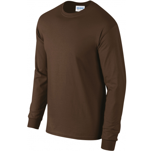 dark chocolate Camiseta Ultra Cotton™ manga larga