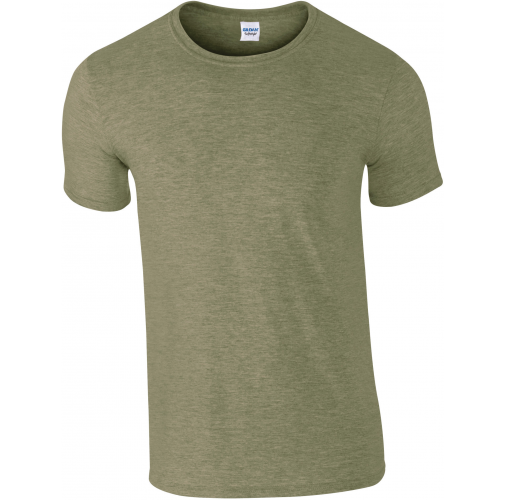 heather military green Camiseta SoftStyle hombre