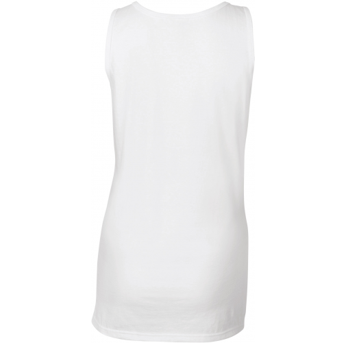 white Camiseta SoftStyle sin mangas mujer