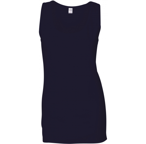 navy Camiseta SoftStyle sin mangas mujer