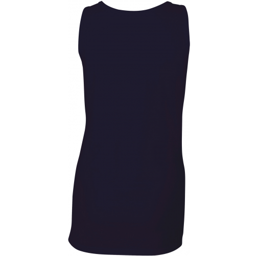 navy Camiseta SoftStyle sin mangas mujer