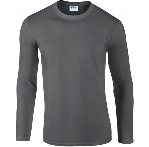 charcoal Camiseta SoftStyle manga larga hombre