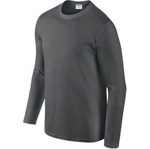 charcoal Camiseta SoftStyle manga larga hombre