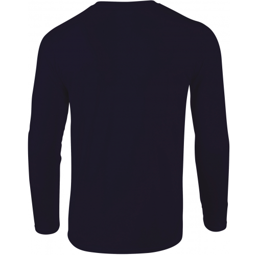 navy Camiseta SoftStyle manga larga hombre