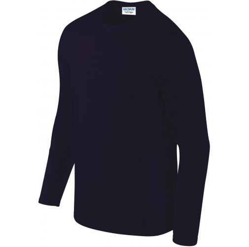 navy Camiseta SoftStyle manga larga hombre