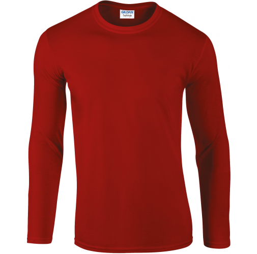 red Camiseta SoftStyle manga larga hombre