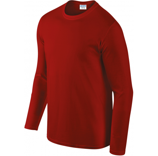 red Camiseta SoftStyle manga larga hombre