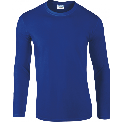 royal blue Camiseta SoftStyle manga larga hombre