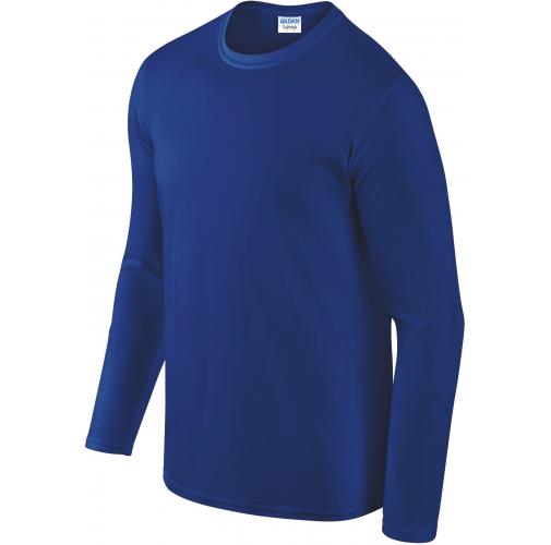 royal blue Camiseta SoftStyle manga larga hombre