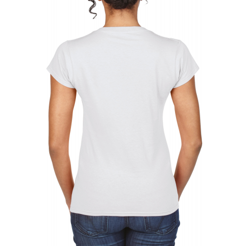 Camiseta Softstyle cuello de pico mujer