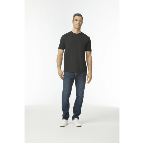 black Camiseta SoftStyle para adultos