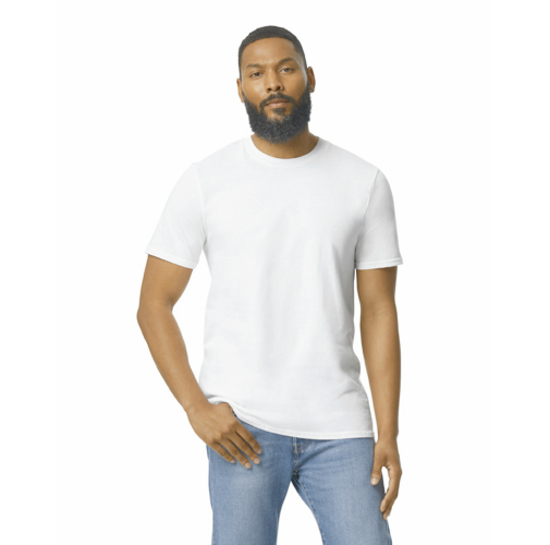 white Camiseta SoftStyle para adultos