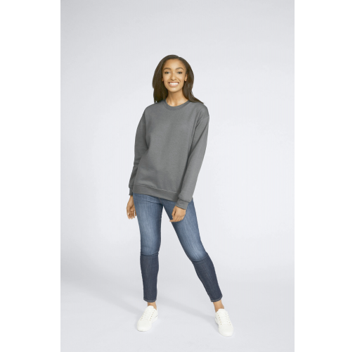 charcoal Sudadera cuello redondo Midweight SoftStyle