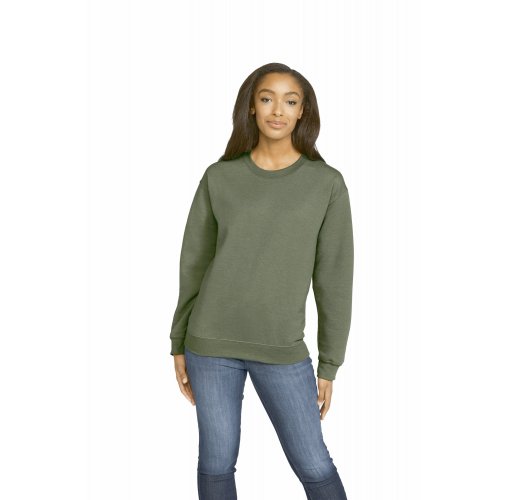 military green Sudadera cuello redondo Midweight SoftStyle