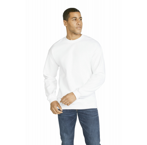 white Sudadera cuello redondo Midweight SoftStyle