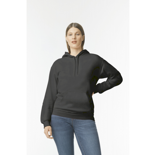 black Sudadera con capucha Midweight SoftStyle