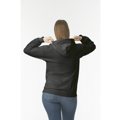 black Sudadera con capucha Midweight SoftStyle