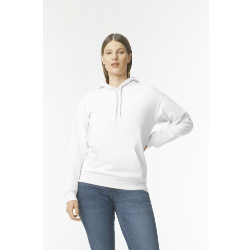 white Sudadera con capucha Midweight SoftStyle