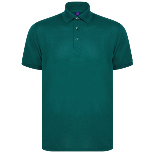 bottle green Polo poliéster reciclado hombre<br/>