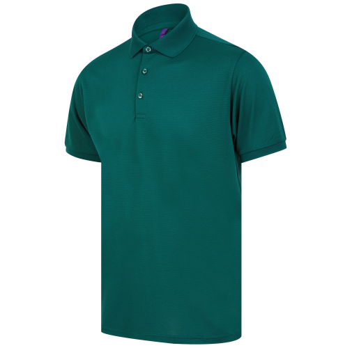 bottle green Polo poliéster reciclado hombre<br/>