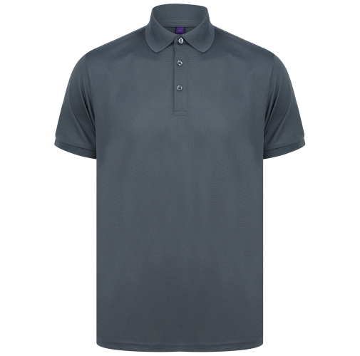 charcoal Polo poliéster reciclado hombre<br/>