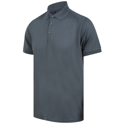 charcoal Polo poliéster reciclado hombre<br/>