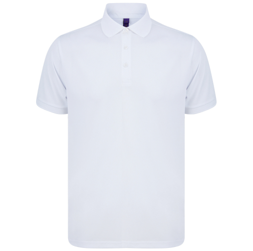 white Polo poliéster reciclado hombre<br/>