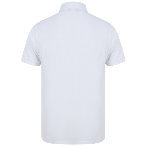 white Polo poliéster reciclado hombre<br/>