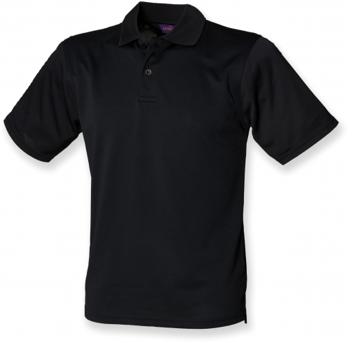 black Polo Cool Plus hombre