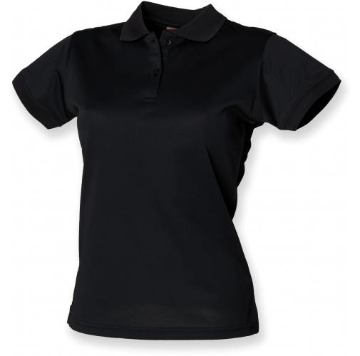 black Polo Cool Plus mujer