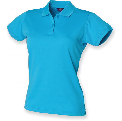 turquoise Polo Cool Plus mujer