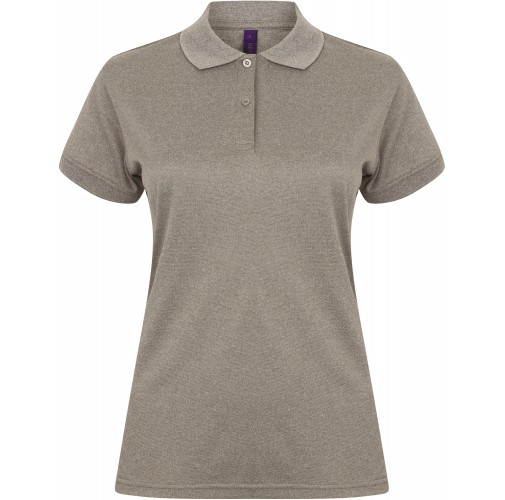 heather grey Polo Cool Plus mujer