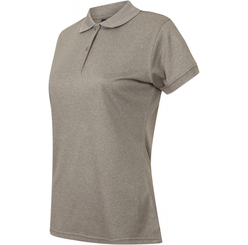 heather grey Polo Cool Plus mujer