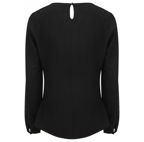 black Blusa manga larga