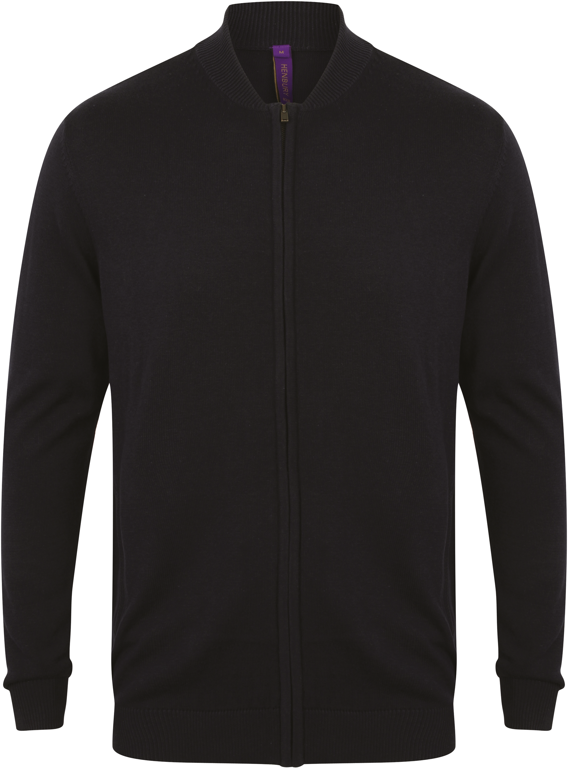 black Cárdigan con cremallera