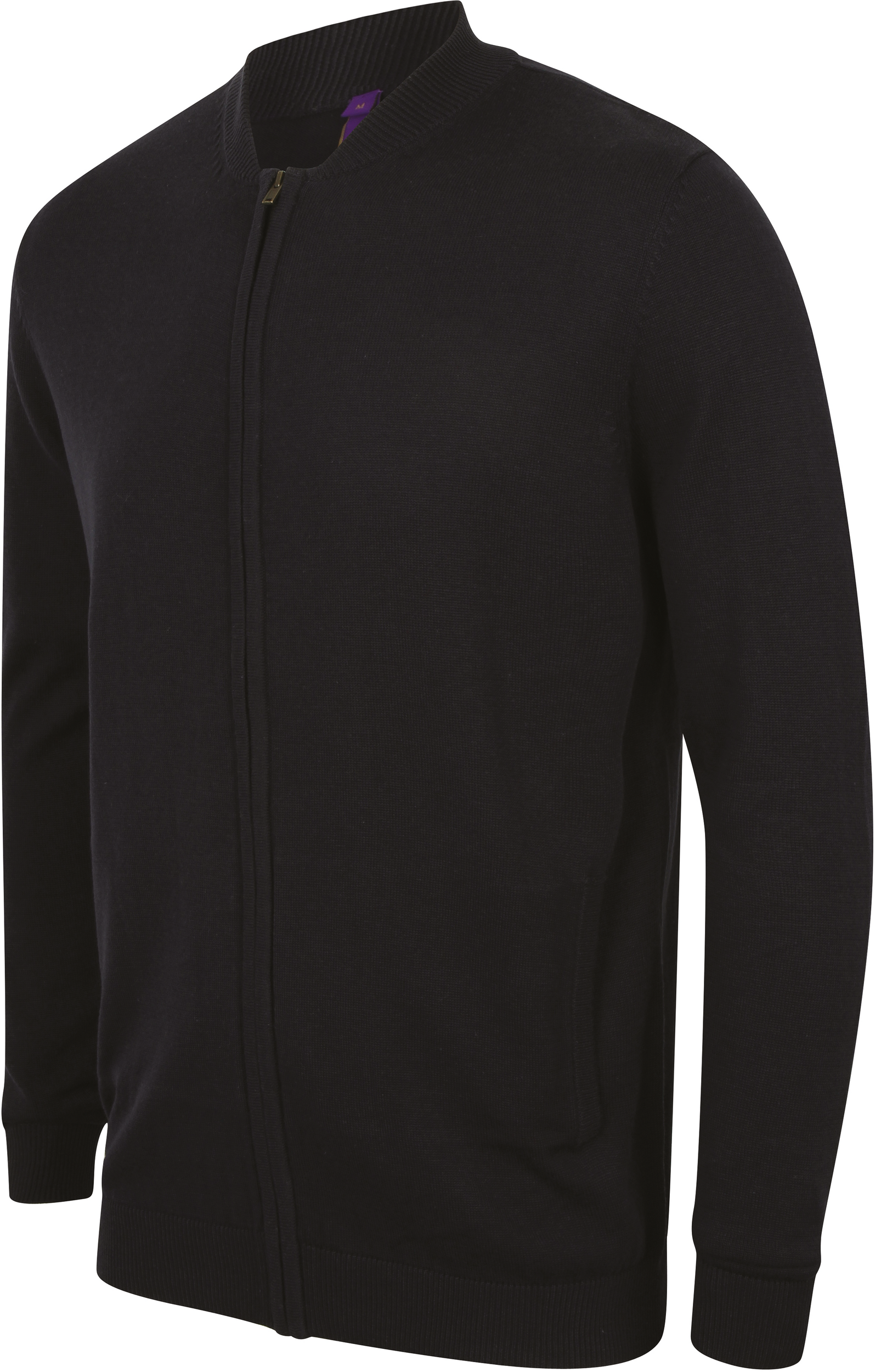 black Cárdigan con cremallera