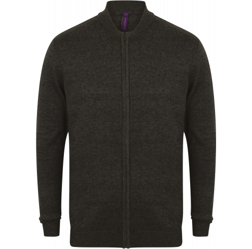 grey marl Cárdigan con cremallera