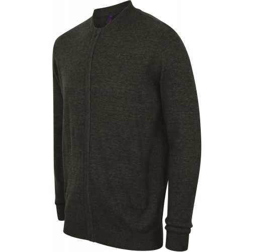 grey marl Cárdigan con cremallera