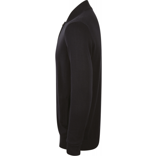 navy Cárdigan con cremallera