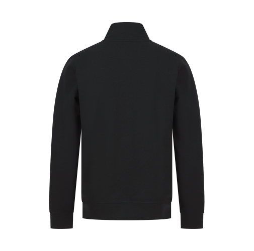 black Sudadera 1/4 cremallera unisex