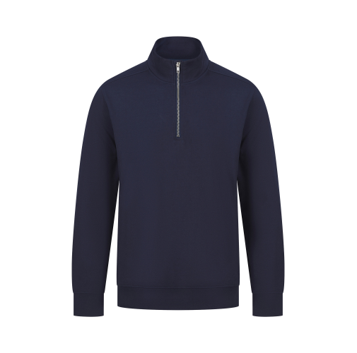 navy Sudadera 1/4 cremallera unisex