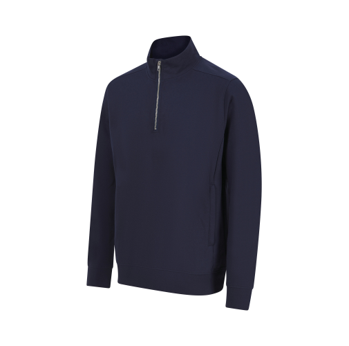 navy Sudadera 1/4 cremallera unisex