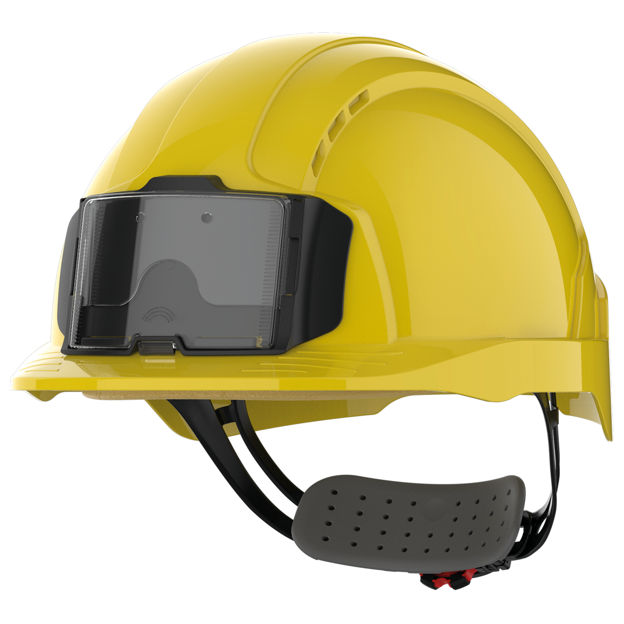 Casco de seguridad EVOLite® con portacredenciales, ventilado, ajuste con rueda