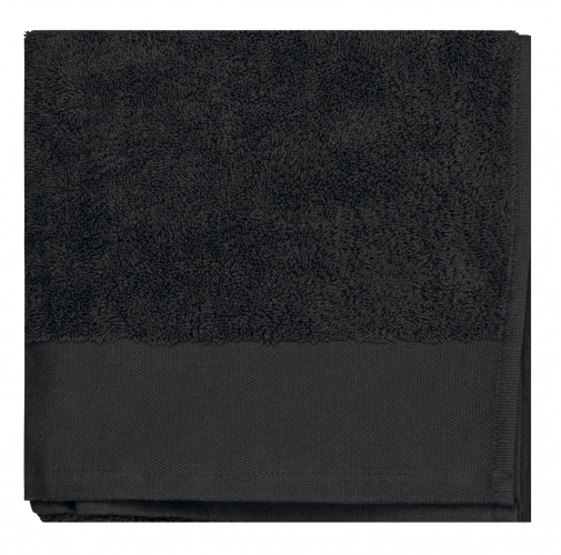 black Toalla de manos algodón orgánico