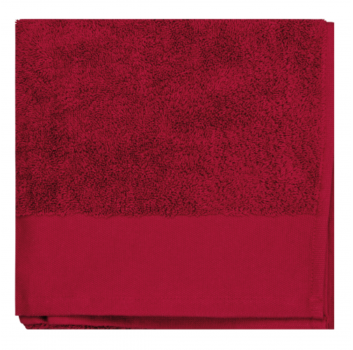 hibiscus red Toalla de manos algodón orgánico