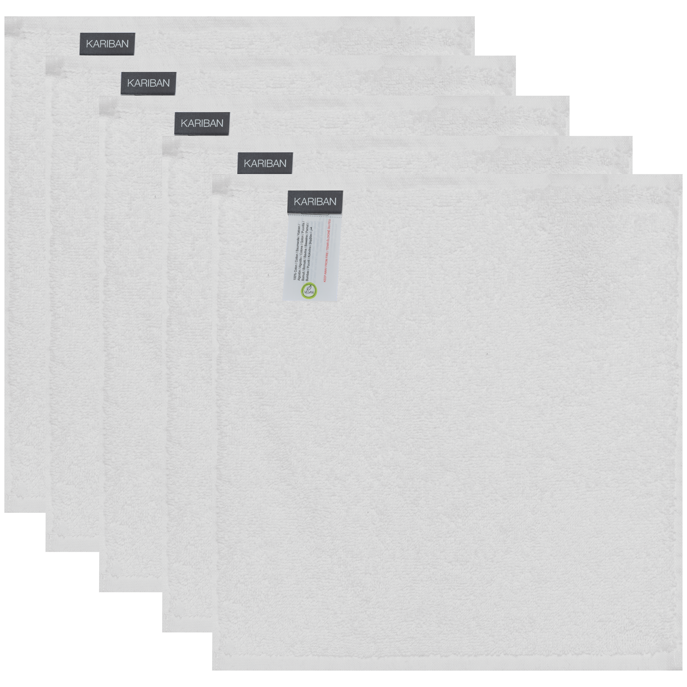 Toallas para invitados 30 x 30 cm - Juego de 5 toallas