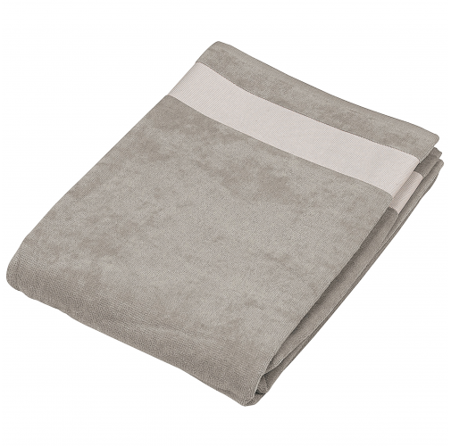 light grey / white Toalla de playa de terciopelo
